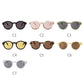 Green Oval Frame Round Sunglasses
