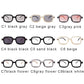 Vintage Gray Pink Lens Square Sunglasses Women Brand Fashion Spectacle Plain Eyewear 90s