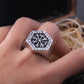 Never Fade Stainless Steel Viking Compass Runic Statement Rings For Men