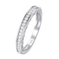 2Pcs Genuine 925 Sterling Silver Wedding Ring Set Classic Jewelry 0.8 Ct Princess Cut AAAAA CZ Engagement Rings for Women
