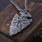 Iron Color Viking spear Pendant Necklace with Stainless Steel Chain for Men