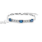 Natural London Blue Topaz  Bracelet 925 Sterling Silver Gemstone Bracelets