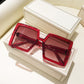 Retro Pink Big Frame Square Sunglasses Women Brand Shades Eyewear Vintage Gradient Lens