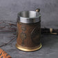 Wood Style Beer Mug Simulation tree of life Drakkar Tankard Mug Nordic Beer Cup Large Size