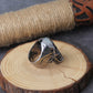 Calvarium Skull Ring Gothic 316L Stainless Steel Biker Ring Motorcycle Band jewelry with wooden box